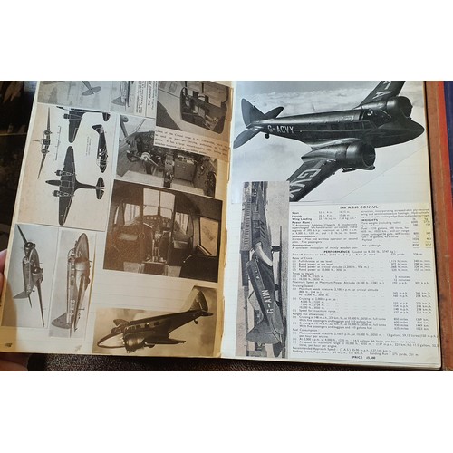 3 - 2x vintage well made Aeroplane scrapbooks documenting British Cival Aircraft