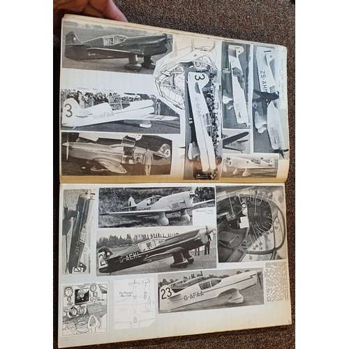 3 - 2x vintage well made Aeroplane scrapbooks documenting British Cival Aircraft