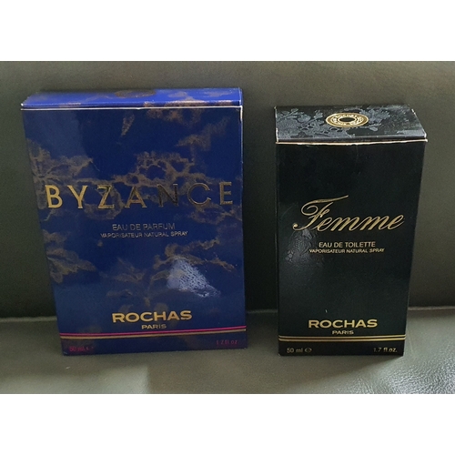 14 - 2x Bottles of Rochas Paris Perfume - Byzance and Femme