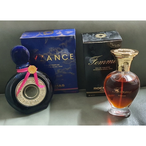 14 - 2x Bottles of Rochas Paris Perfume - Byzance and Femme