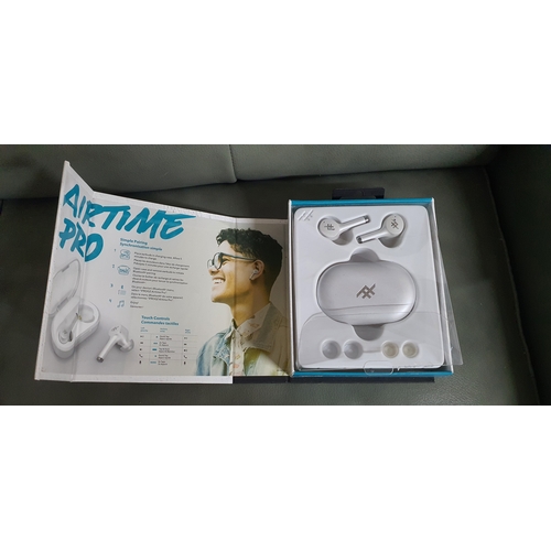 17 - Boxed pair of wireless Bluetooth earbuds