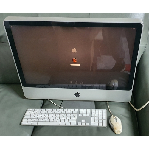 18 - Apple imac computer with mouse and keyboard