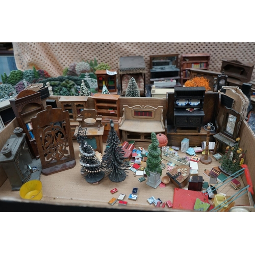 655 - Good Lot of Dolls House Furniture etc incl. B Shackman and Co