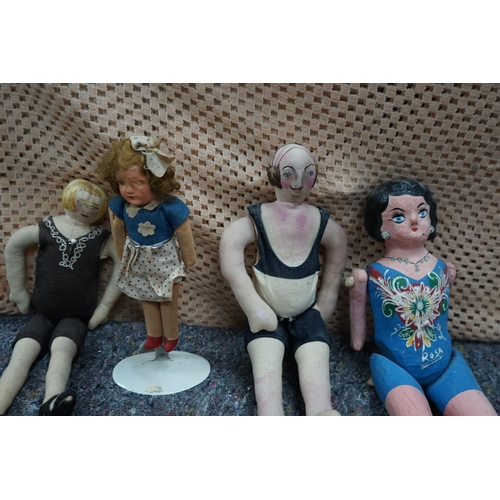 663 - Mixed Lot of Various Vintage Dolls etc