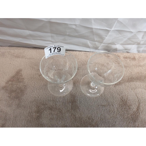 179 - Pair of Victorian Champagne Glasses