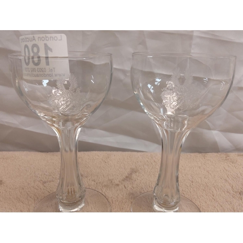 180 - Pair of Victorian Champagne Glasses