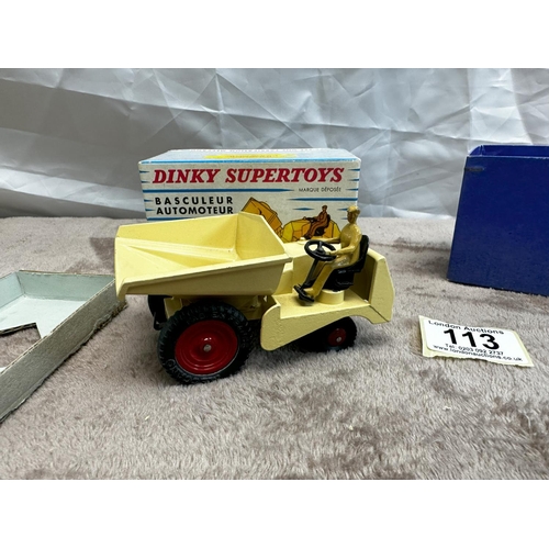 113 - French Dinky Super Toys  437 Muir Hill Dumper (Mint and Boxed)