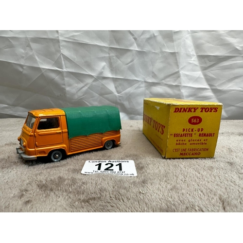 121 - French Dinky Toys  563 Renault Estafette Covered pick up Truck (Mint and Boxed)