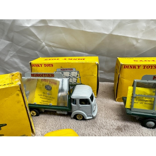 123 - Quantity of 7 French Dinky Toys  579 Simca glazier Truck (33C) (Mint and Boxed)