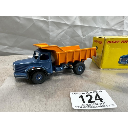 124 - French Dinky Toys  580 Berliet Tipper (Mint and Boxed)