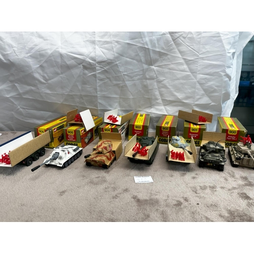 37A - Group of 7 M & B Corgi Tanks-900, 901, 902, 903, 904, 905, 906