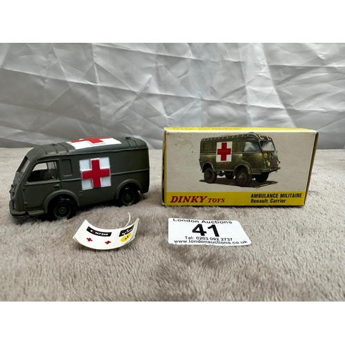 41 - French Dinky 807 Cross Country Ambulance (Mint and Boxed)