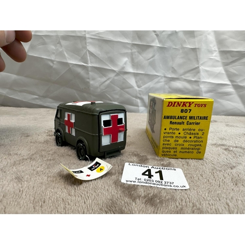 41 - French Dinky 807 Cross Country Ambulance (Mint and Boxed)