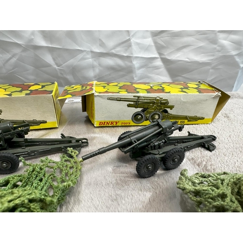 44 - French Dinky 802 155mm Gun (Pair of) Mint and Boxed