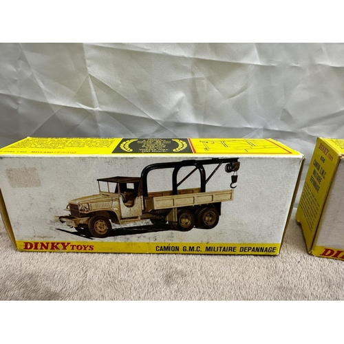 48 - Pair of French Dinky 808 GMC Sahara Wrecker (Mint & Boxed)