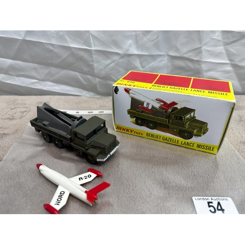 54 - French Dinky 816 Berliet Missile Launcher