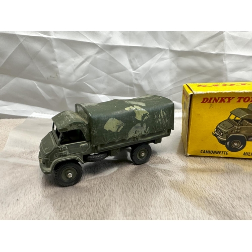 59 - French Dinky 821 Mercedes Covered Unimog Mint w/ Fair Box