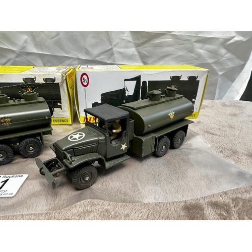 61 - Pair of French Dinky 823 GMC Military Tankers