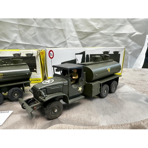 61 - Pair of French Dinky 823 GMC Military Tankers