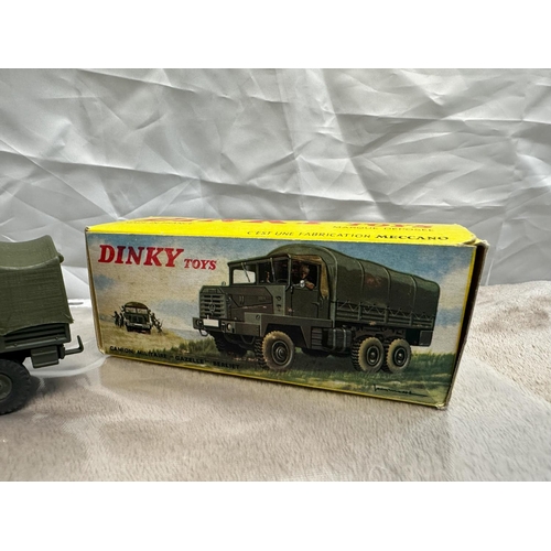 62 - French Dinky Toys 824 Berliet Gazelle 6x6 Mint with Good Box