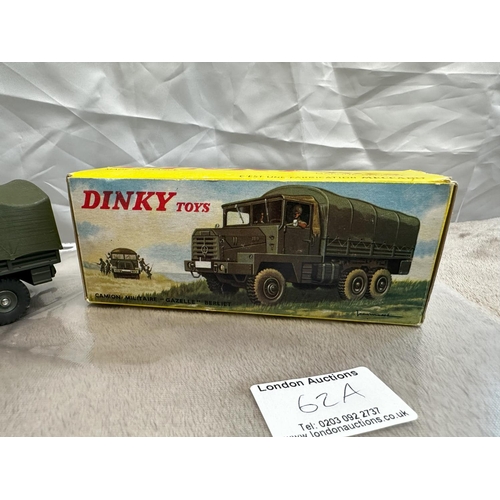 62A - French Dinky Toys 824 Berliet Gazelle 6x6 Mint with Good Box