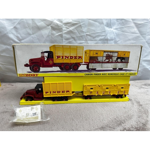 110 - French Dinky Super Toys  881 GMC Pinder & Trailer. (Mint and Boxed) *Please Note Original Owner was ... 