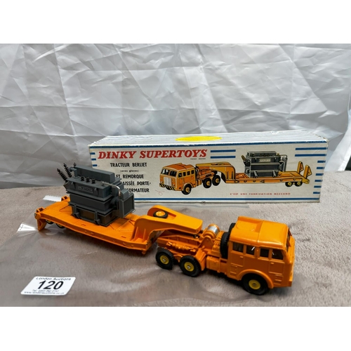 120 - French Dinky Super Toys  898 Berliet Transforme Carrier. (Mint and Boxed)