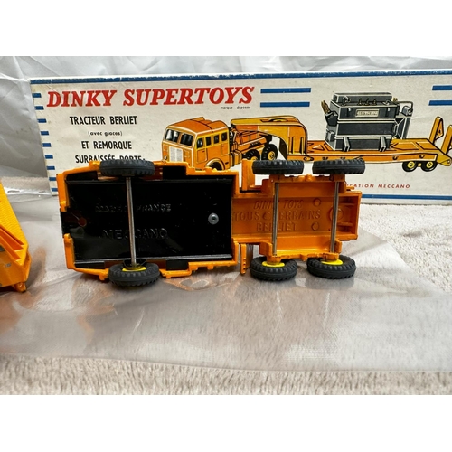 120 - French Dinky Super Toys  898 Berliet Transforme Carrier. (Mint and Boxed)