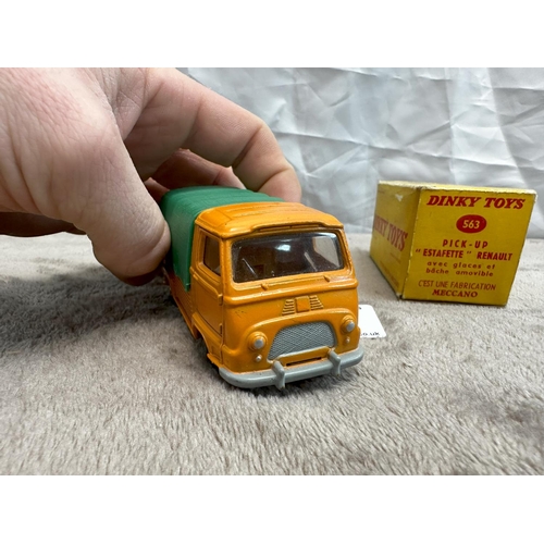 121 - French Dinky Toys  563 Renault Estafette Covered pick up Truck (Mint and Boxed)