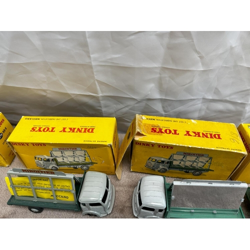 123 - Quantity of 7 French Dinky Toys  579 Simca glazier Truck (33C) (Mint and Boxed)