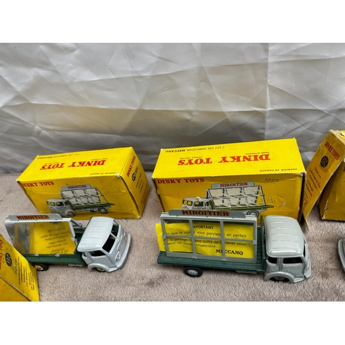 123 - Quantity of 7 French Dinky Toys  579 Simca glazier Truck (33C) (Mint and Boxed)