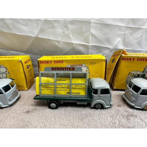 123 - Quantity of 7 French Dinky Toys  579 Simca glazier Truck (33C) (Mint and Boxed)