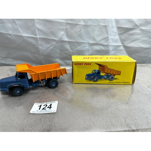 124 - French Dinky Toys  580 Berliet Tipper (Mint and Boxed)