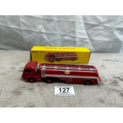 127 - French Dinky Toys  32c Panhard Esso artic tanker (Mint and Boxed)