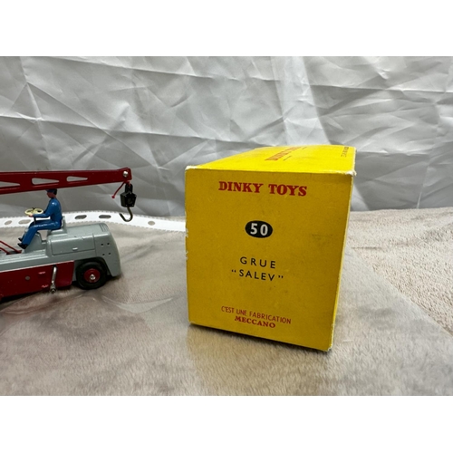 134 - French Dinky Toys  50 Salev Crane (Mint and Boxed)