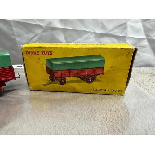 137 - French Dinky Toys  70 4w Covered Trailer (Mint and Boxed)