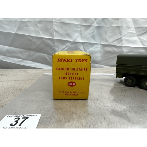 37 - French Dinky 80d Berliet Cross Country All Terrain Truck (Mint with Good Box)