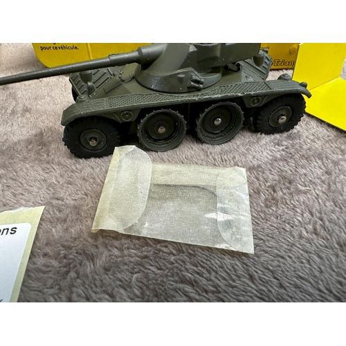 40 - French Dinky 818 Berliet All Terrain Truck & a 827 Panhard Armoured Car with Sealed Antenna