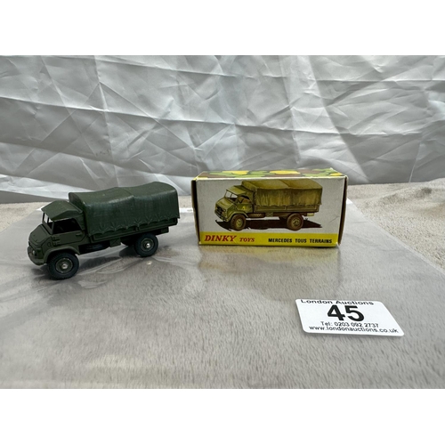 45 - French Dinky 804 Mercedes Unimog Mint & Boxed