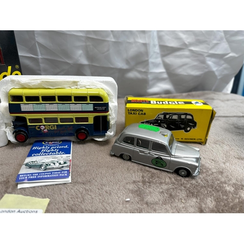 47 - Good Group of Corgi etc to include; Solido No 334 Camion Grue, 2 Corgi Collectors Club Bus', Budgie ... 