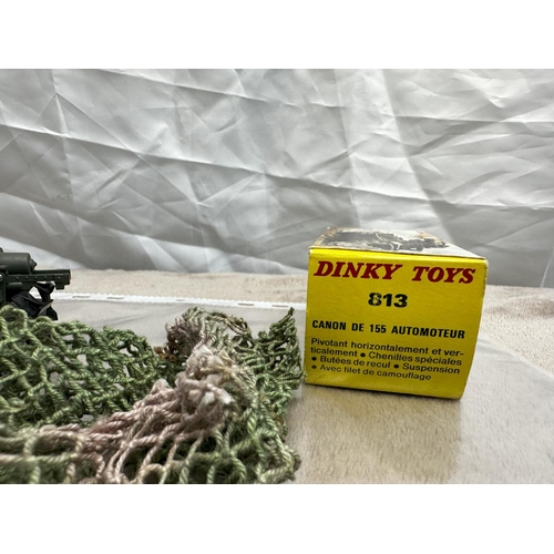 50 - French Dinky 813 Self Propelled ABS Gun (Mint & Boxed)