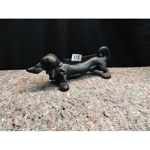 515 - Cast Iron Sausage Dog Door Stop