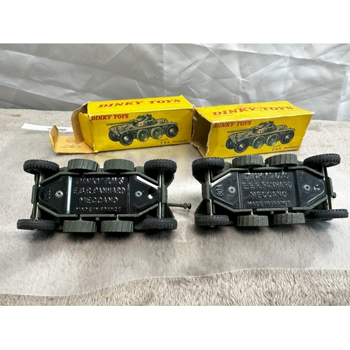 52 - Pair of French Dinky 815 EBR Panhard (Mint & Boxed)