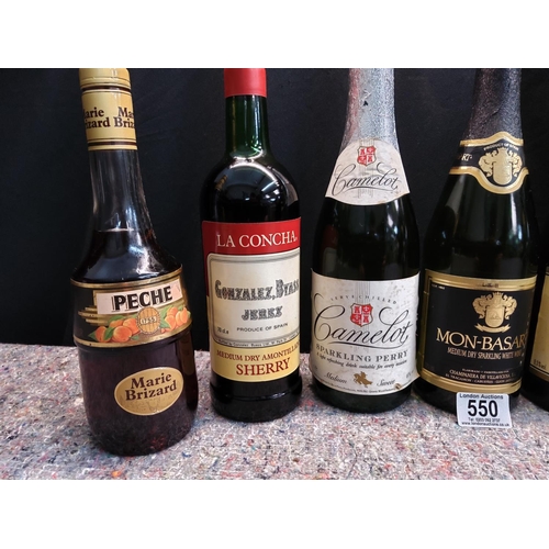 550 - Mixed Lot of Various Bottles incl.Sherry