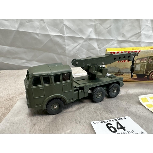 64 - French Dinky 826 Berliet 6x6 Breakdown Truck 7