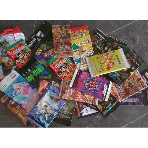 21 - Selection of unopened sealed packs of trading cards including some vintage - Includes Yu-gi-oh, Poke... 