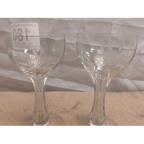 180 - Pair of Victorian Champagne Glasses