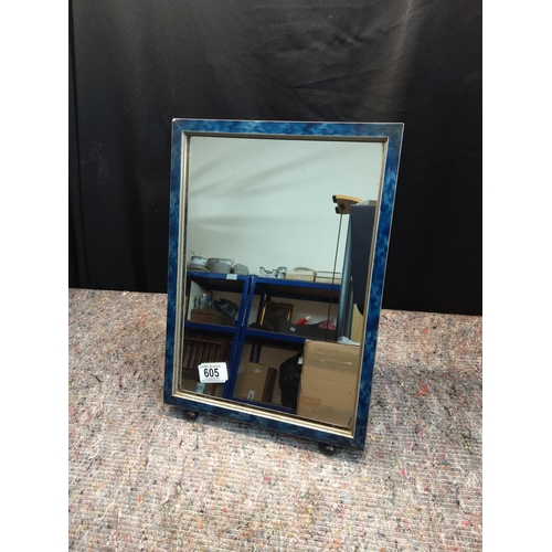 605 - Good Quality Antique Table Mirror 39x29cm