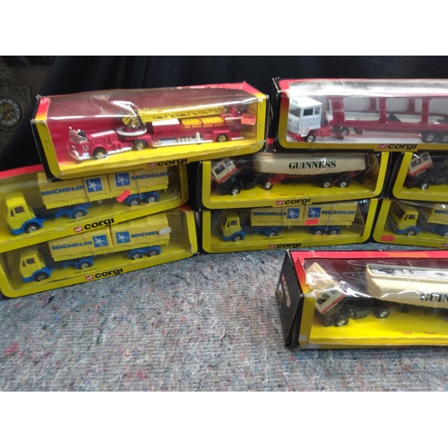 606 - Lot of Various Corgi Boxed Unopened (boxes poor) Trucks and Lorry's - Corgi 1112, 1169 etc