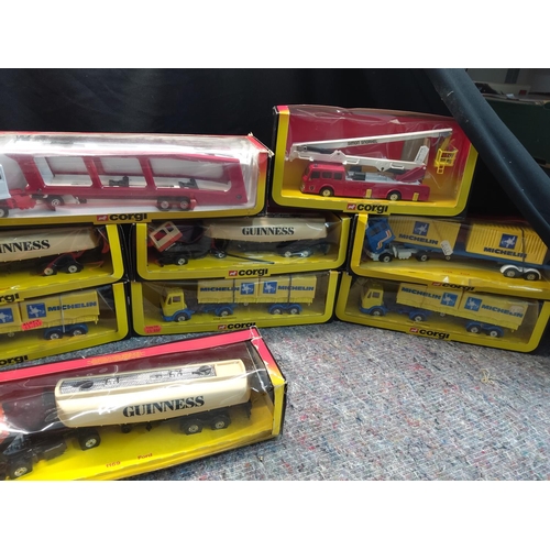 606 - Lot of Various Corgi Boxed Unopened (boxes poor) Trucks and Lorry's - Corgi 1112, 1169 etc